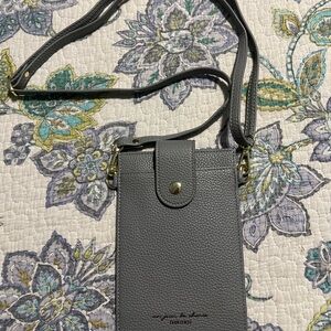 Gray Crossbody Bag